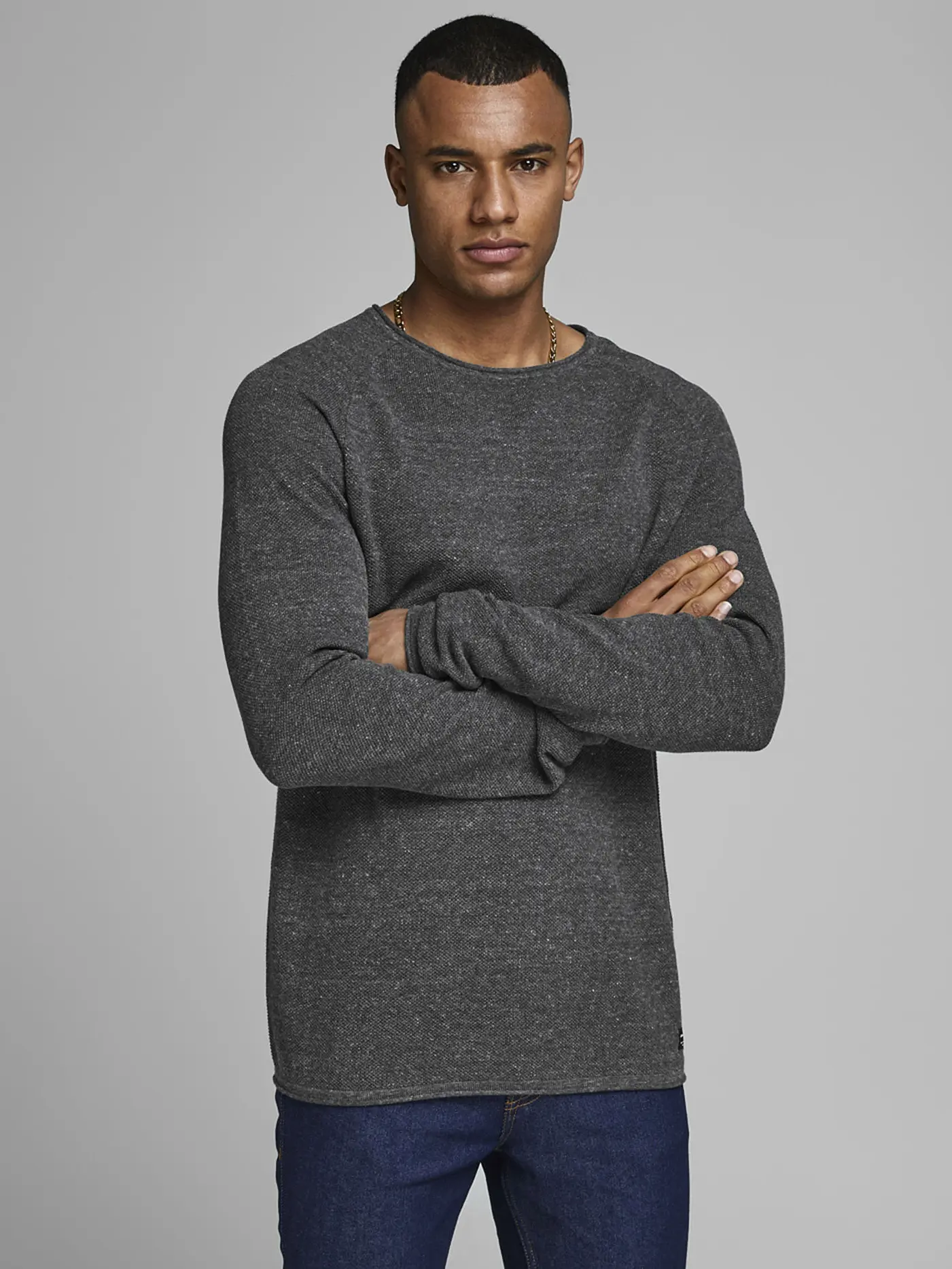 JACK & JONES | Pullover " JJEHILL " | grau